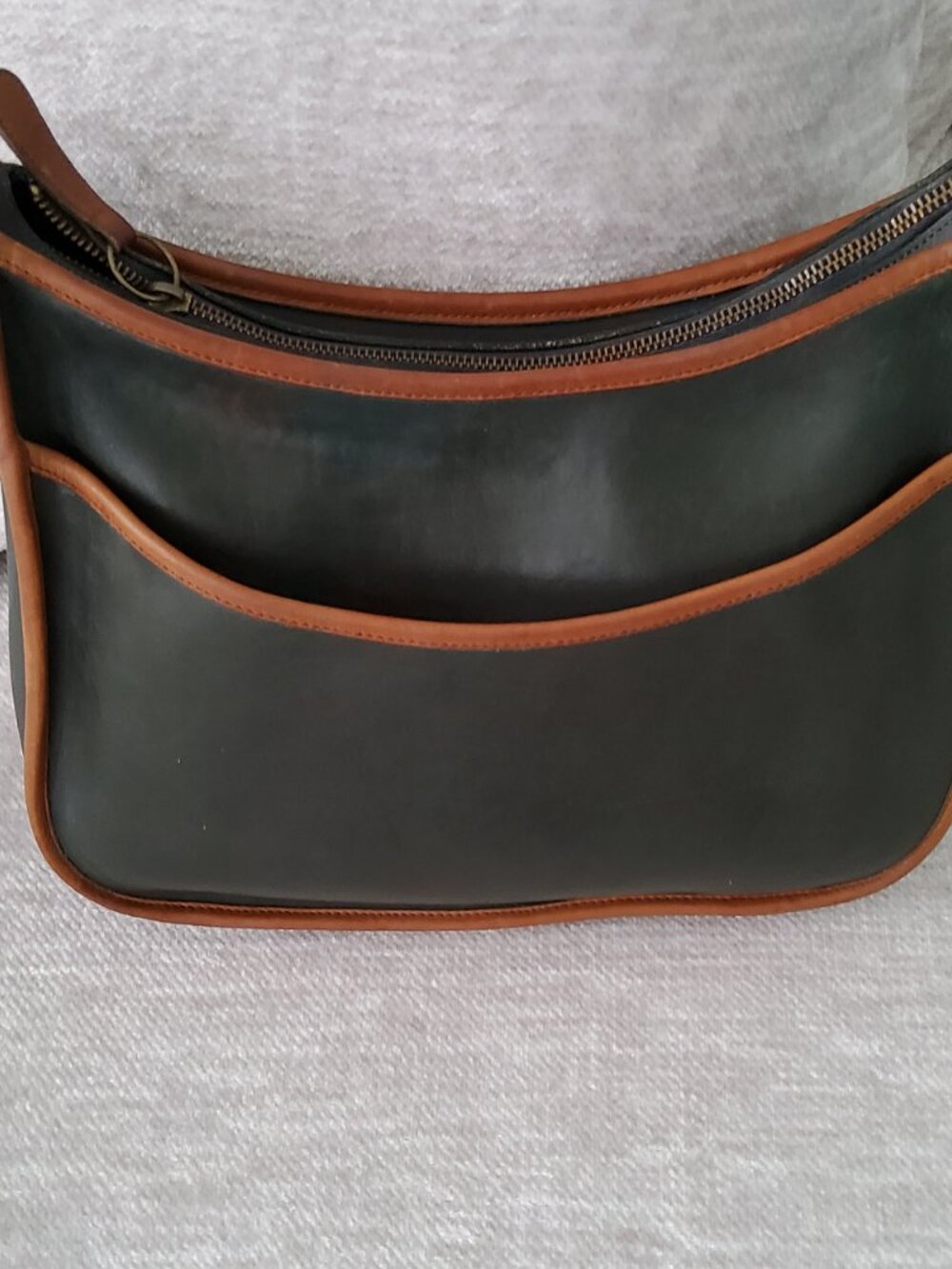 Vintage Coach Classic Hobo Spectator 6855 in Forest Green and Tabac - Picture 12 of 13